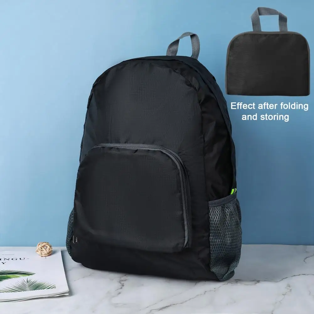 Space-saving Foldable Backpack Lightweight Waterproof Travel Backpack with Multiple Pockets for Climbing Hiking Business Unisex