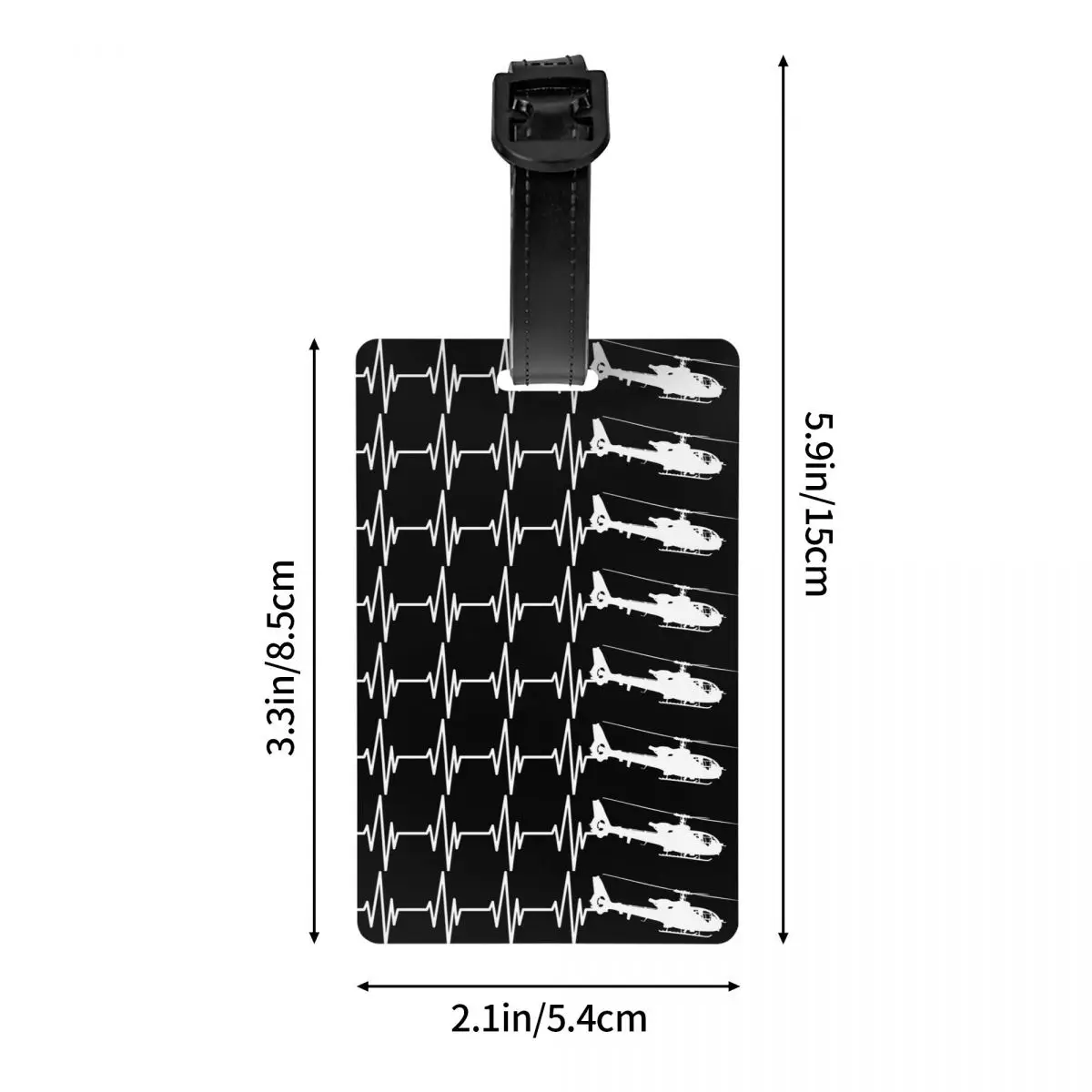 هليكوبتر نبضات القلب ث علامات الأمتعة حقيبة الملحقات السفر لطيف الأمتعة الصعود علامة التسمية حامل معرف اسم العنوان #4