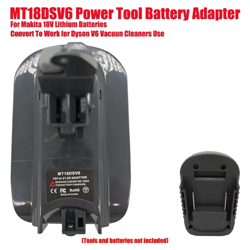 

For Makita 18V Lithium Batteries MT18DSV6 Power Tool Battery Adapter Converter Convert To Work for Dyson V6 Vacuun Cleaners Use
