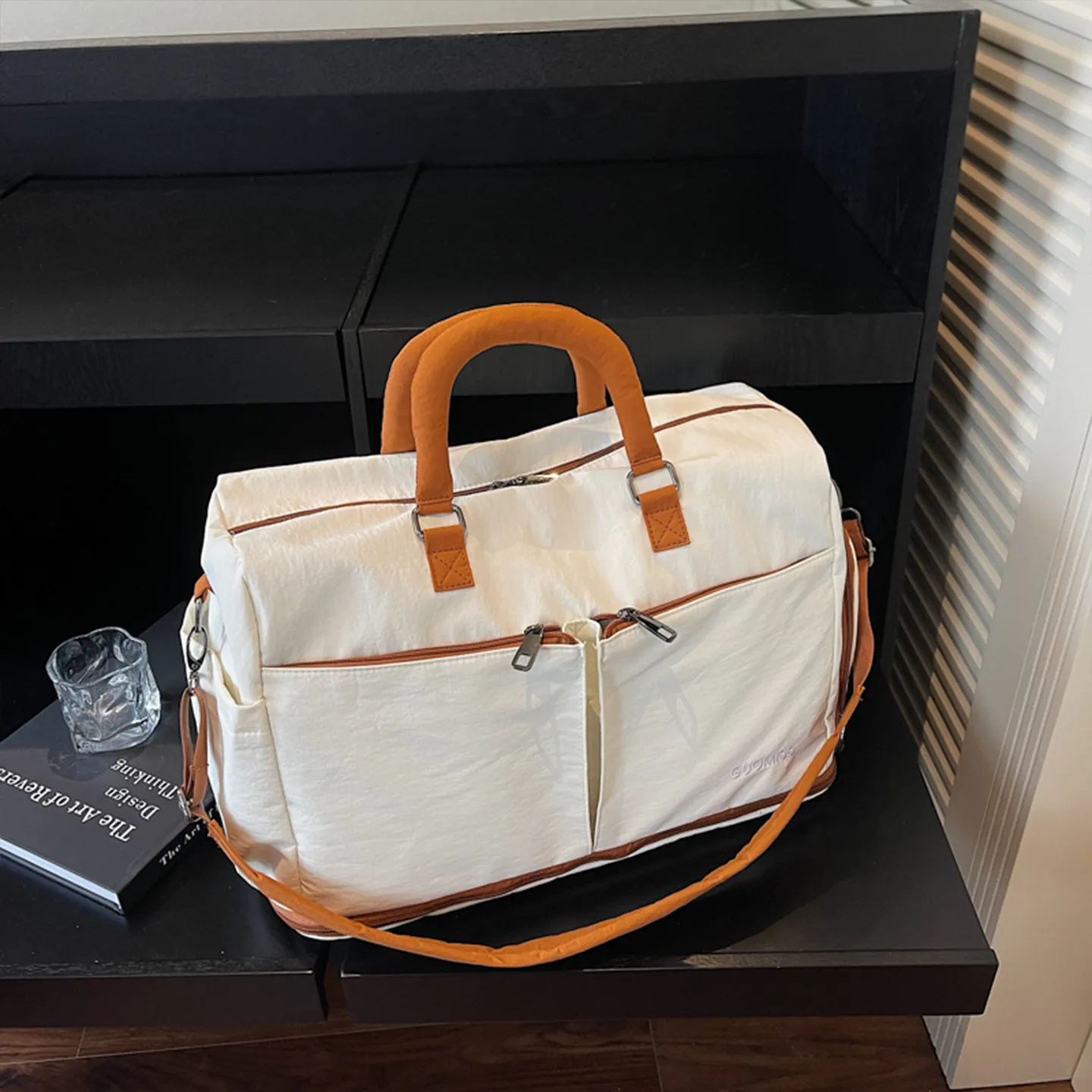large-capacity-travel-bag-women's-handheld-luggage-dry-wet-separation-fitness-bag-short-trip-casual-travel-bag-storage