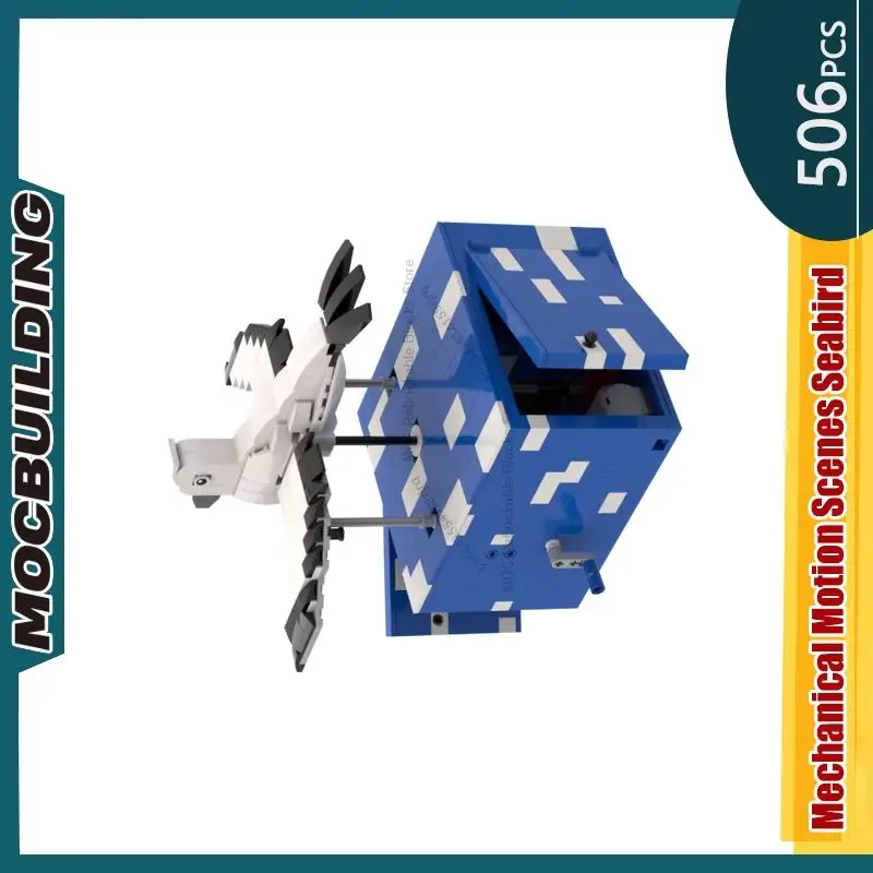 Mechanische Bewegungsszenen Seabird - Automaton MOC Bausteine DIY Montieren Ziegel GBC Sammlung Display Spielzeug Geschenke 506PCS