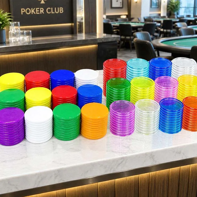 50/98pcs 19mm Random Color Counting Chips Durable Plastic Round Tokens for Classroom Learning Addition Subtraction Teaching TMZ