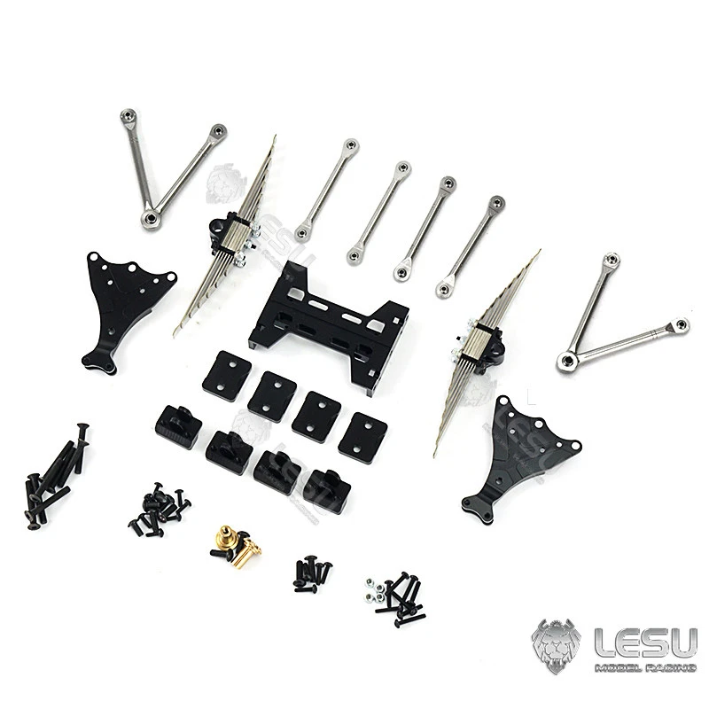 LESU X-8002 Rear Suspension Assembly 1/14 RC Model, Original Hole Mod Parts for Tamiya Tipper Truck