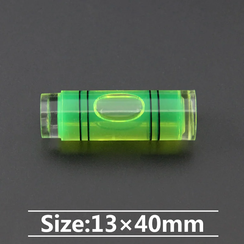 (100 unids/lite) bulle horizontale en acrylique, cadre de mesure et balance TV, taille: 13*40mm