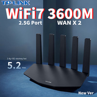 TP-LINK WiFi7 BE3600 Router 2.5G Gigabit Ethernet Port Home High Speed Internet Connection 2 WAN Ports Convergence Acceleration