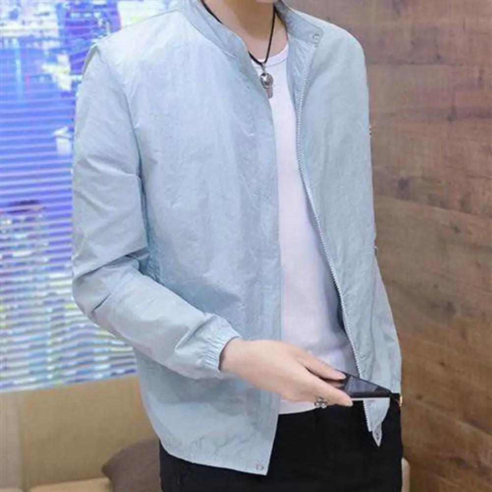 Good Spring Jacket Coat  Side Pocket M-3XL Summer Jacket  Cardigan Jacket Spring Summer Outdoor Coat