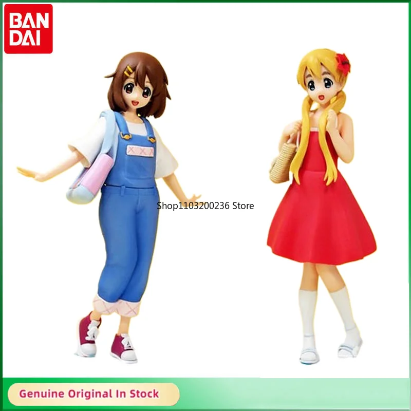 

BANDAI Original SQ K-ON！Hirasawa Yui Tsumugi Ritsu Mio Summer Training Anime Action Figures Ornaments Model Gift