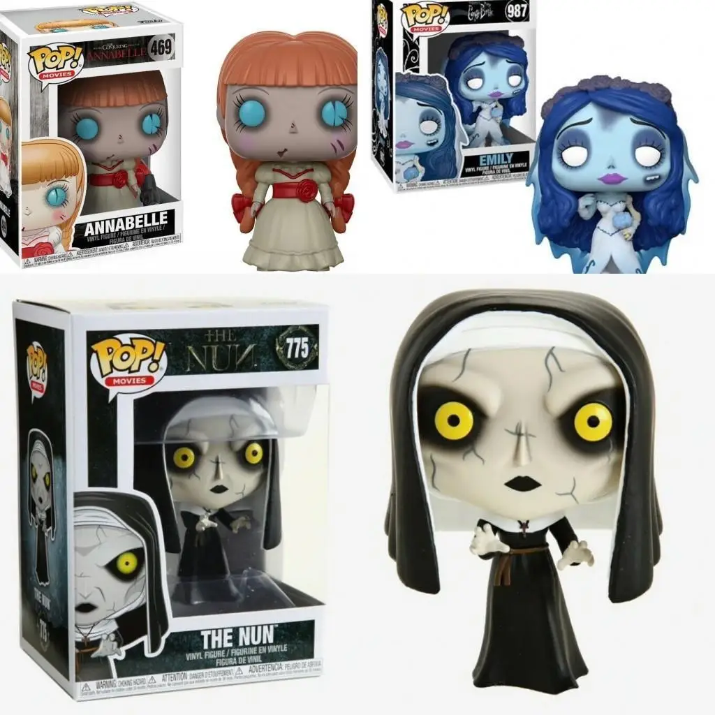 Zombie Bride Funko Popular Anime Dolls The Nun # Annabelle Movie Periphery Vinyl Action Doll Series Models Home Decoration Toys