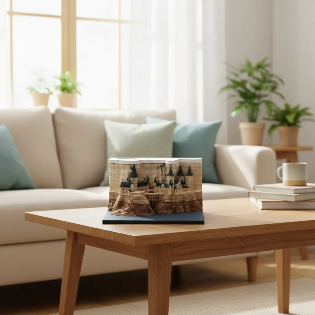 

2026 Treehouse 3D Desktop Calendar Sticky Notes Creative Crafts Souvenirs Paper Carvings Memo Pad New Year Gifts Office Ornament