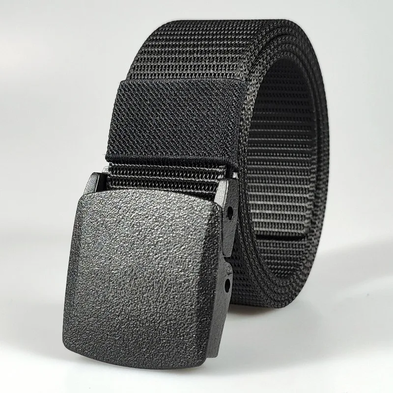 Automatic Buckle Imitated-Nylon MEN'S non-metal Tactical Belts Men's Canvas Belts Pants Belts Sports Belts