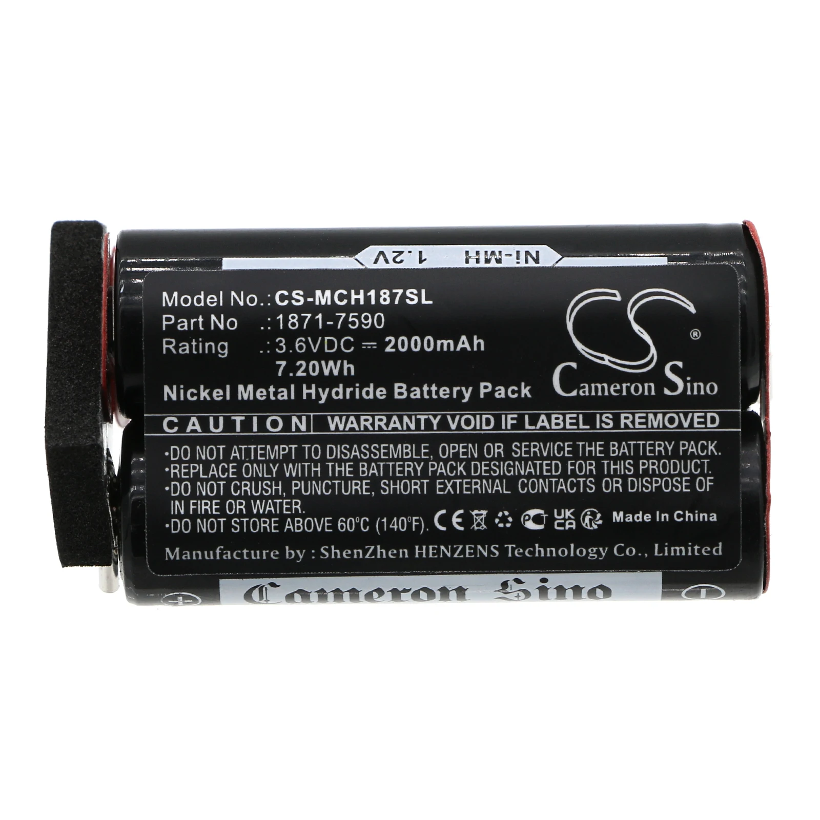 2000mAh 3.6V 7.2Wh Shaver Ni-MH Battery for Moser 1871-7590 ChromStyle 1871 Wella Academy ChromStyle Super Cordless 1872 clipper