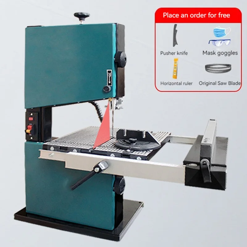 8 Inch 9 Inch Woodworking Band Sawing Machine Desktop Wire Saw Jigsaw Metal 80/80MM Cutting Tools 350/550W 220V Table Saw