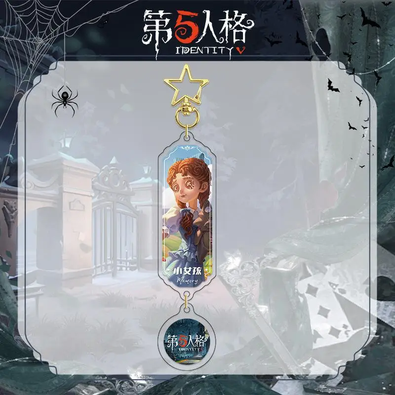 لعبة "الهوية V" 6 سم سلسلة مفاتيح أكريليك جولدن ستار البستاني: إيما وودز الطبيب: إميلي داير هدايا تزيين حقيبة الظهر الخاصة #3