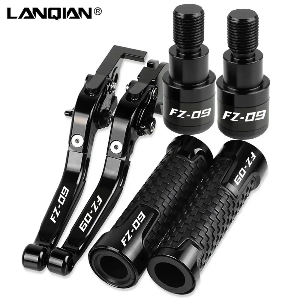 For YAMAHA FZ09 FZ-09 2013-2023 2021 2020 2019 2018 2017 Motorcycle Brake Clutch Levers Handlebar knobs Handle Hand Grip Ends