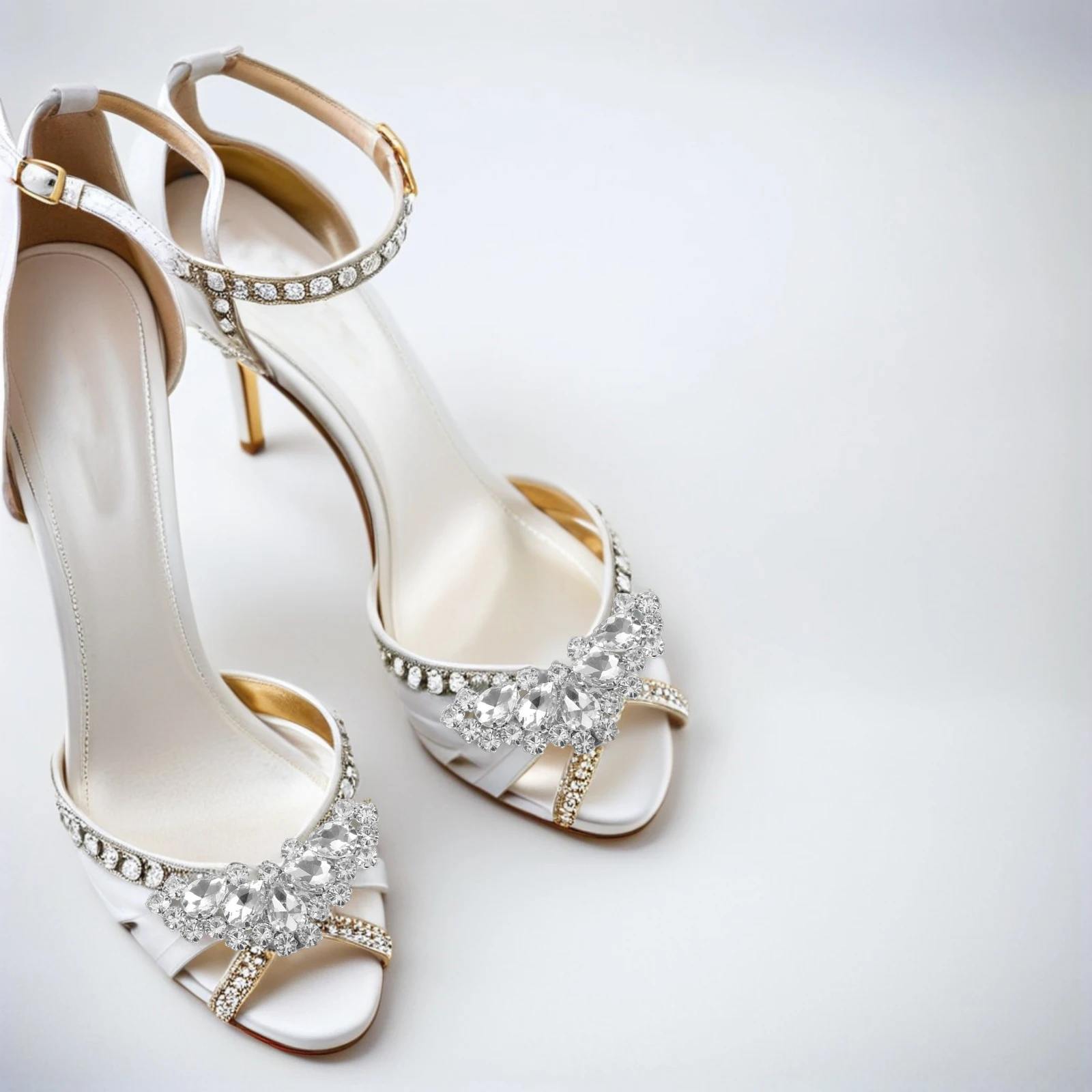 

Decorate Wedding Shoes Decoration Ladies Rhinestone Trim Imitation Pearls Bridal Charms