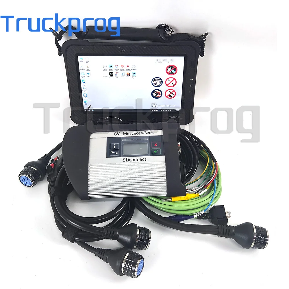 XPLORE Tablet+for MB SD Connect Star c4 Doip sd C4 c5 SSD Xentry DAS WIS EPC HHT for Benz for FUSO Truck Car Bus Diagnostic Kit