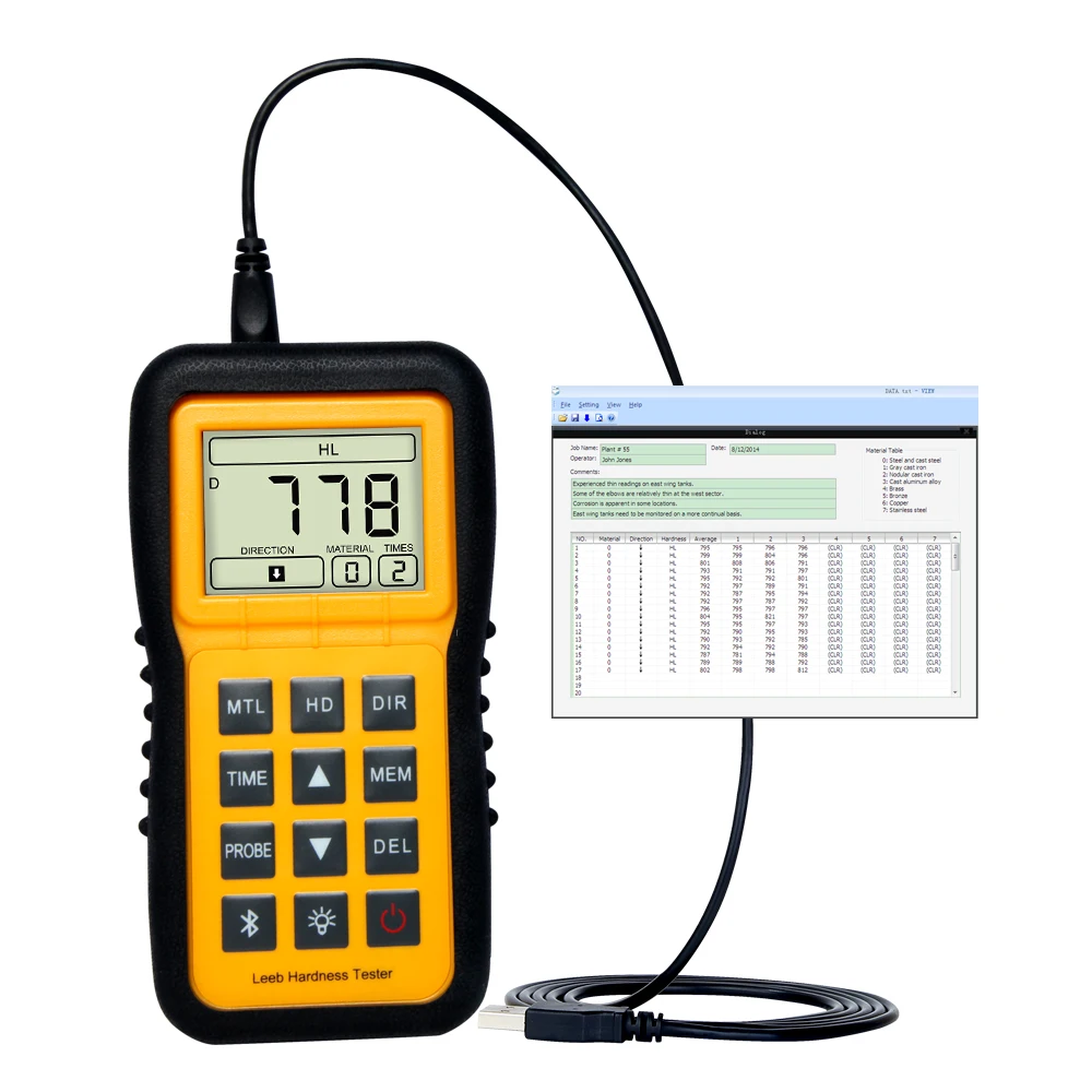 Hardness test Scale HL HB HRB HRC HV HS Digital Portable Metal Pen Type Hardness Tester