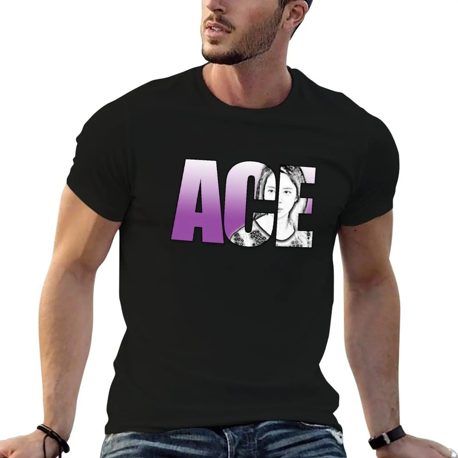 

cotton 100% Ace- man shirt t t Hyo T-Shirt man cotton shirts Song Ji