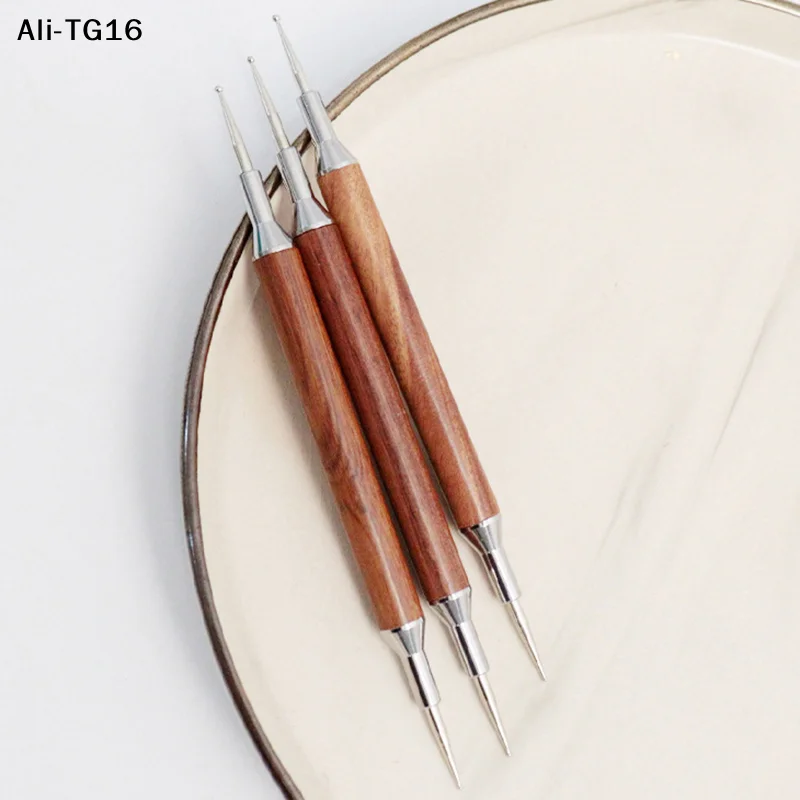 【A6t】Sandalwood Nail Dotting P - Nail Art Dotting Tool ulasan dan harga