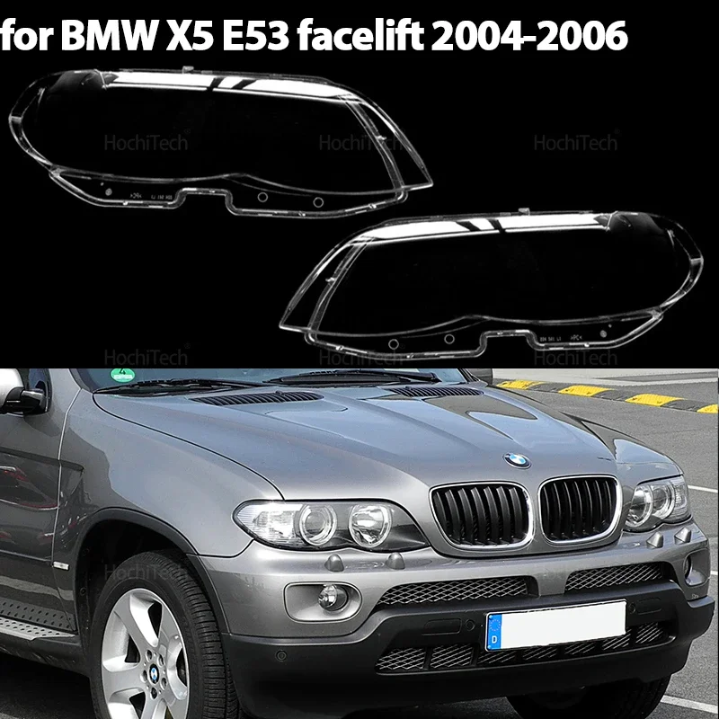 

Lampshades Headlamp Transparent Lamp Shade Headlight Cover Lens Headlights Cover for BMW X5 E53 Facelift 2004 2005 2006