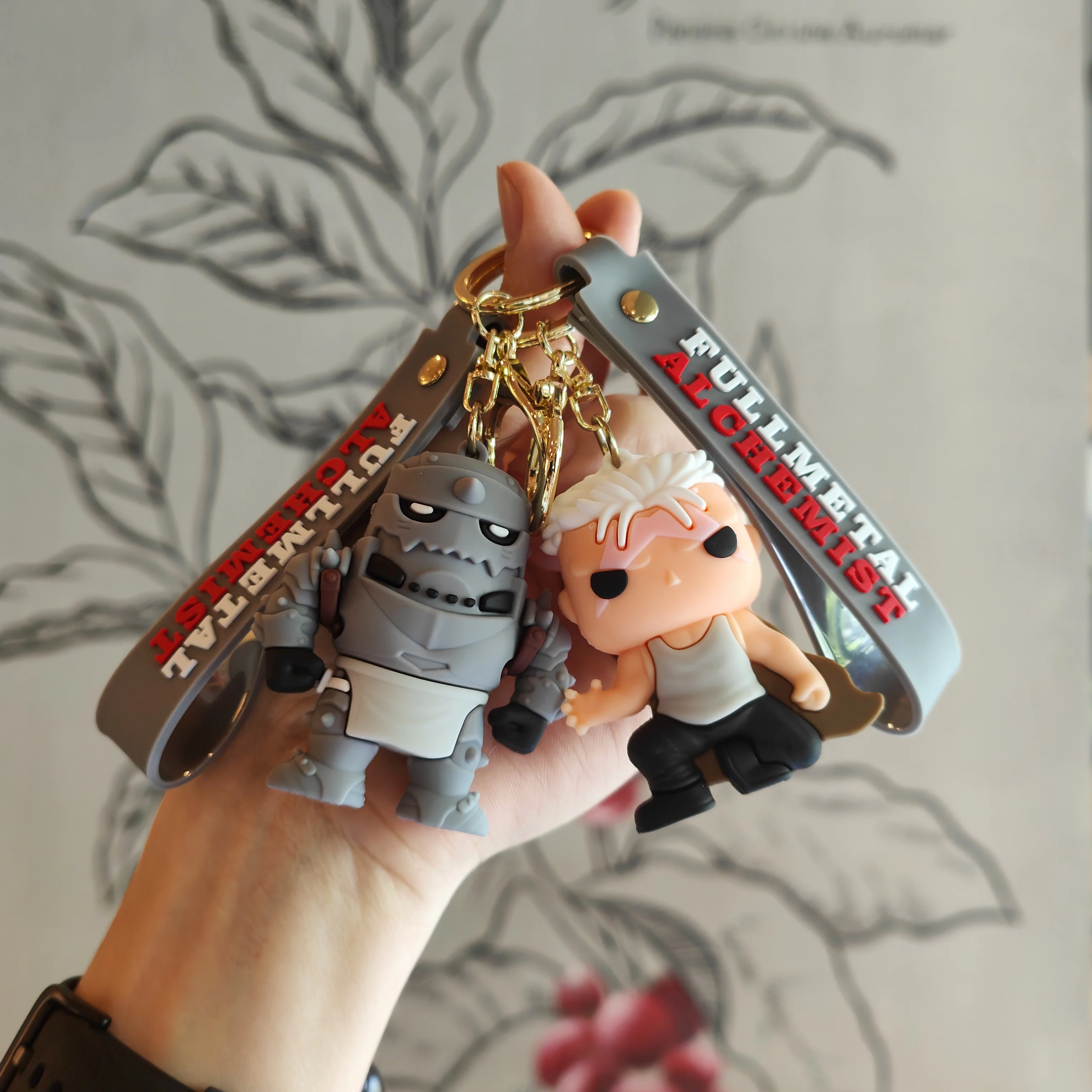 Cartoon Fullmetal Alchemist Doll Keychain Warrior Doll Backpack Pendant Car Keychain Children's Toy Party Gift