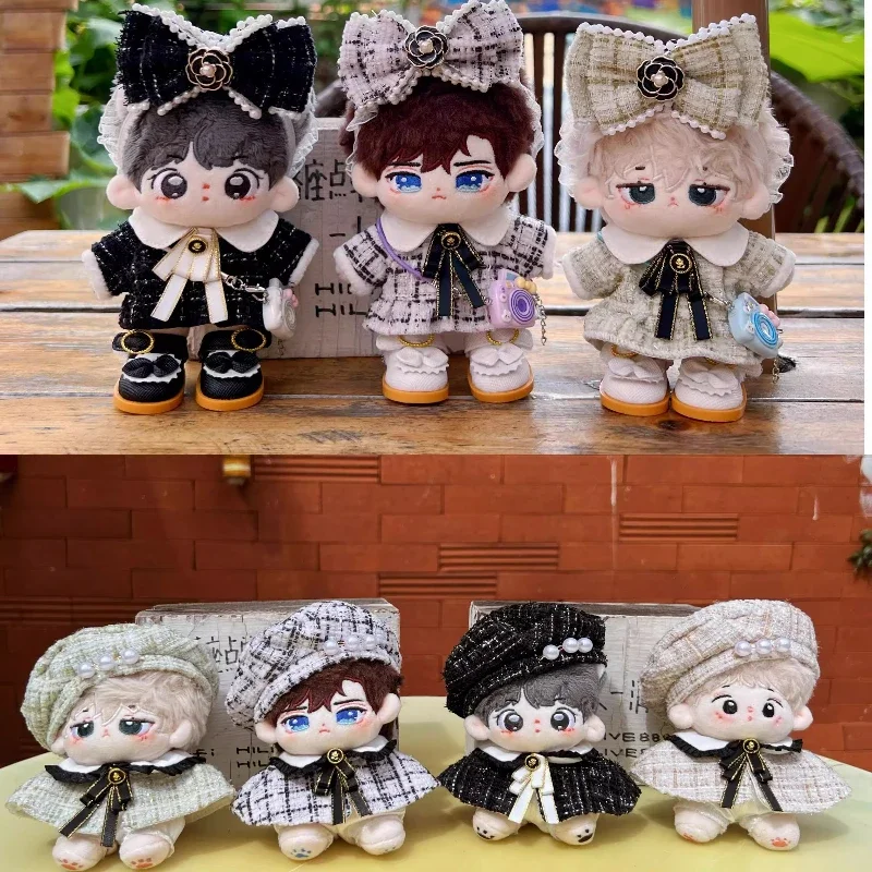 Original Handmade Lovely Clothes Suit 10/15cm Tweed Woven Cloak Skirt Clothing Cotton Body Change Clothes Cosplay Gift No Doll