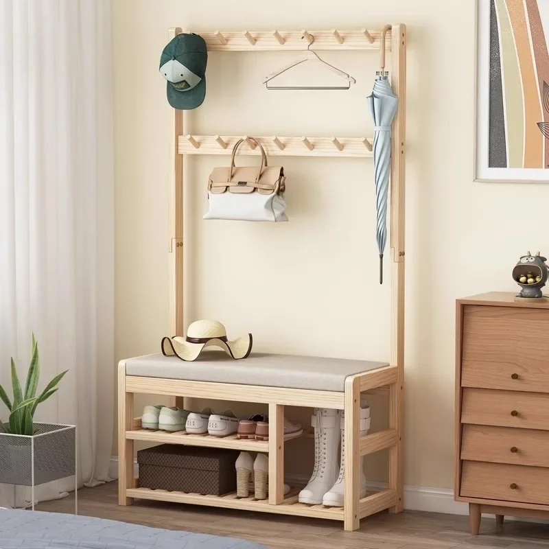# Nordic Slippers Shoe Rack Wood Clothing Dining Bench Storage Shoe Shelf Organizer Modern Slim Archivadores Home Furniture
