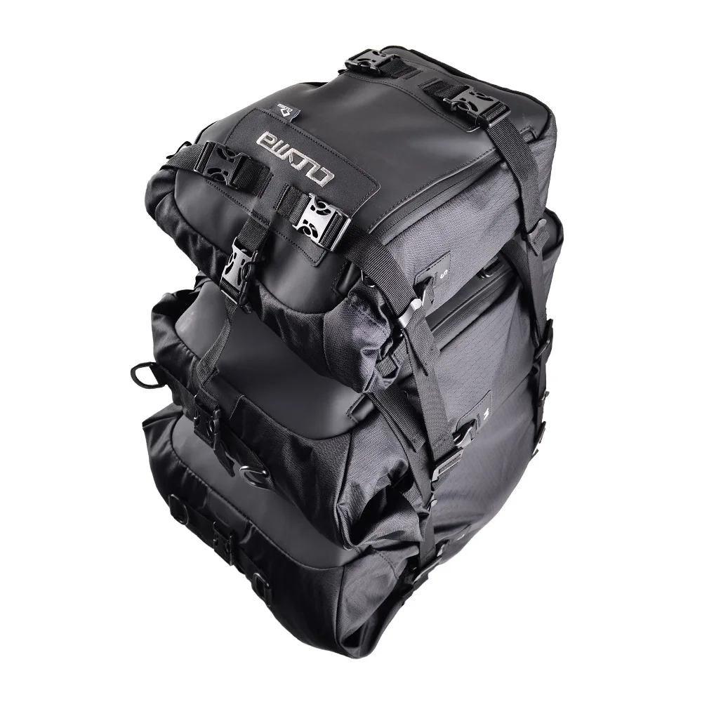 Waterproof Motorcycle Rear Seat Bag Small Roll Top Tail Bag Backpack Side Luggage for Motorbike Touring Travel Riding