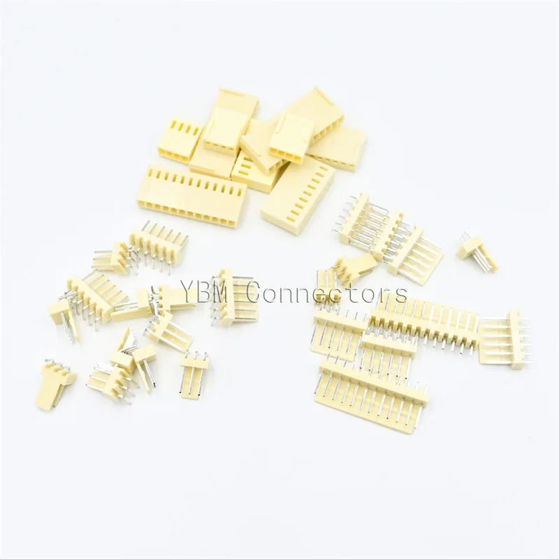 100pcs Kf2510 Connector 2.54mm Pitch 2p-10pin Straight/curved Male Female Socket Housing Plug Pin Header Crimp Terminals Kf-2510