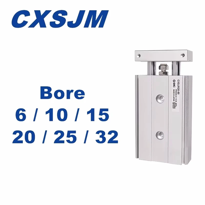 CXSJM New Original CXSJM6 CXSJM10 CXSJM15 Dual Rod Cylinder/Compact CXSJM20 CXSJM25 CXSJM32 Stroke 10 20 30 40 50 75 100