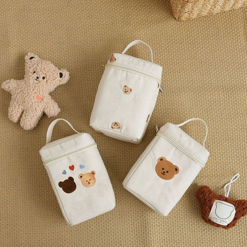 Diaper Bag Stroller Attachable Cute Pattern Multi Pocket Breathable Durable For Mom Daily Stroll Baby Outing Diaper Bag