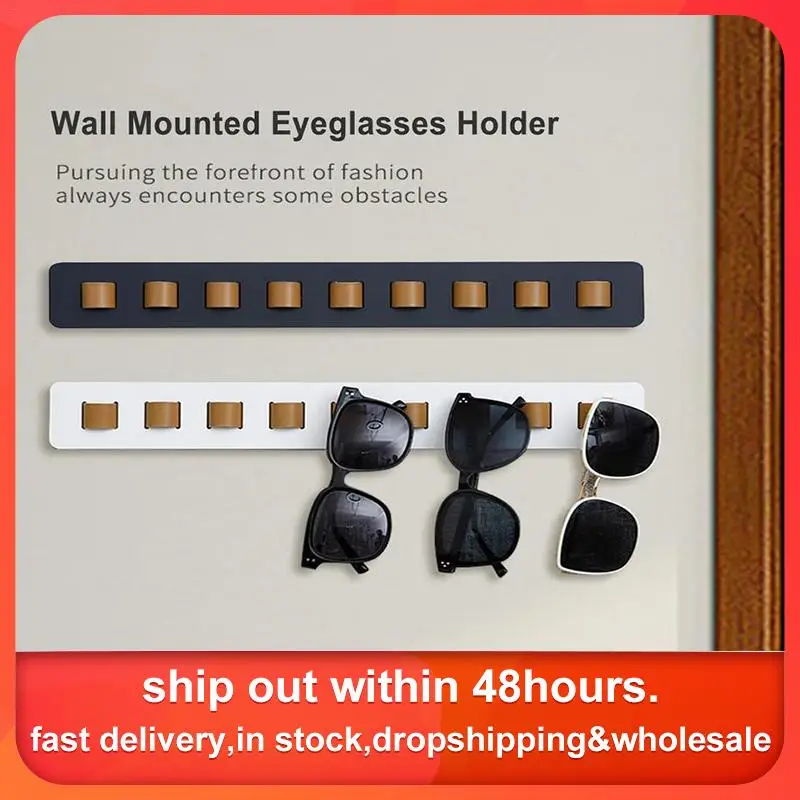 Wooden Sunglasses Storage Rack Wall Mounted Glasses Hanger Eyewear Wall Sunglass Holder Sunglasses Storage Space Saving