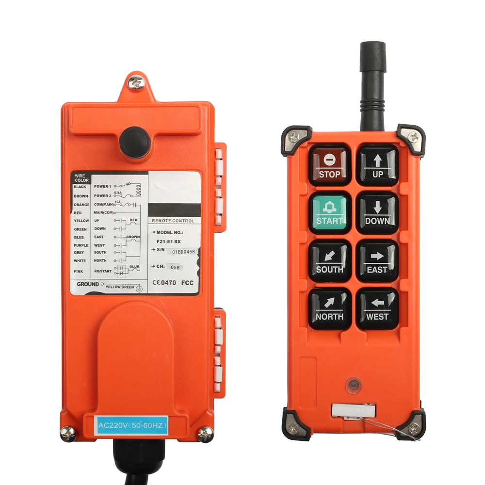 F21-E1B Top quality industrial remote controller switches  AC220V 380V 110V DC 12V 24V 36V Hoist Crane Control Lift Crane lift