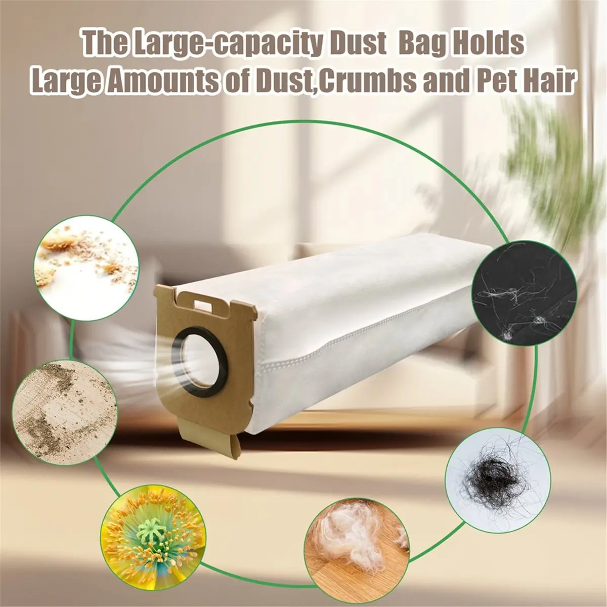 Time Saving Bags Accessories for Z10 Station Handheld Vacuum Cleaner Replacement Parts, Large Capacity, Non-Woven Fabric Bag