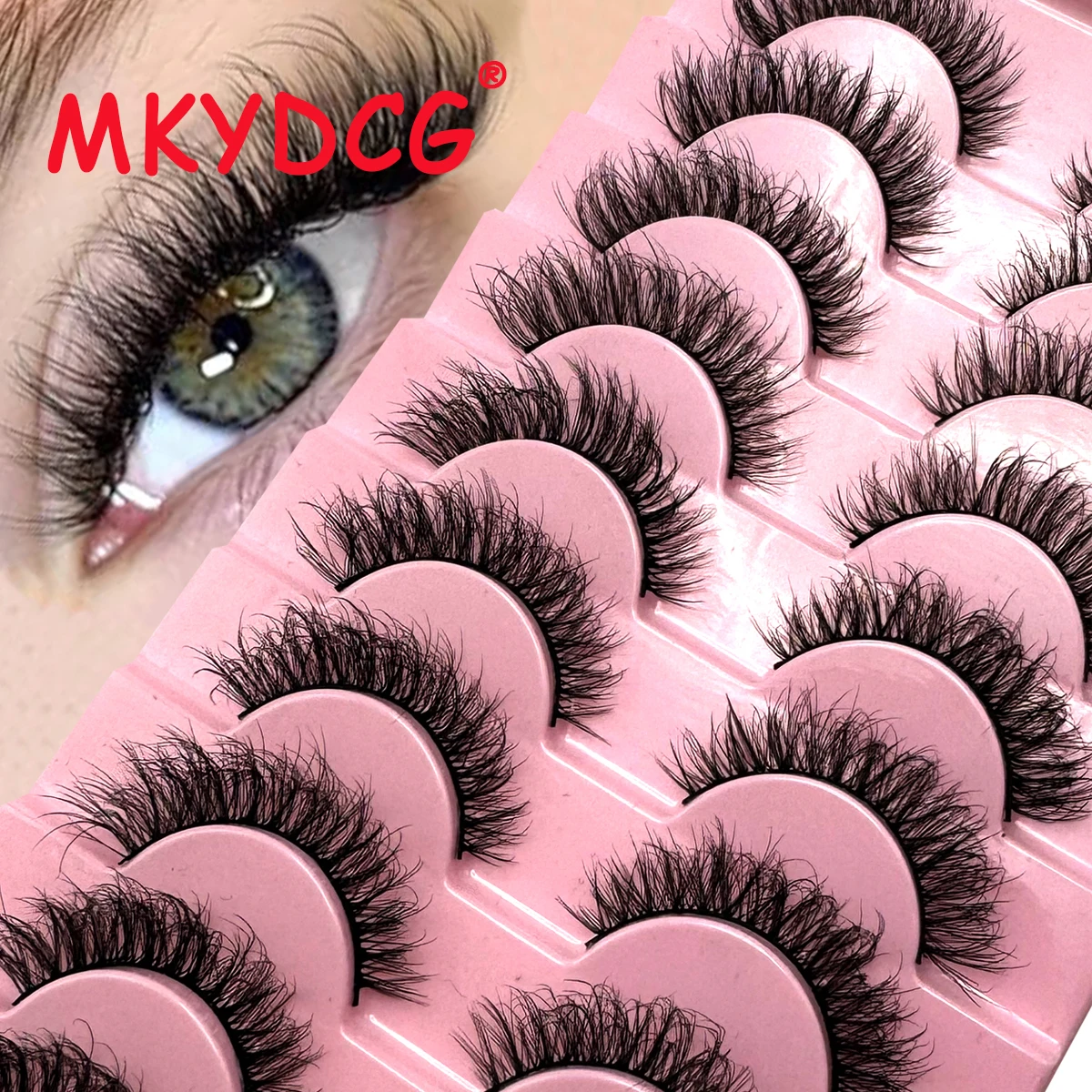 New10 paia soffici ciglia finte visone naturali lunghe estensione ciglia finte fatte a mano volume ciglia 3d trucco finte cils cilios