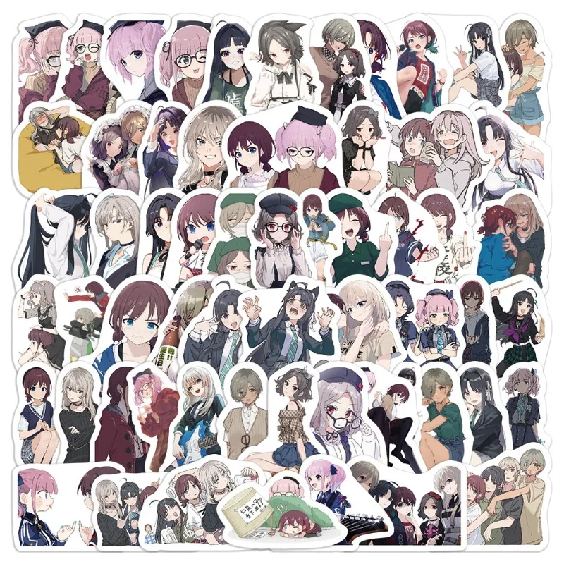 50/30/10 Stuks Yomozuki Runa Jabami Yumeko Anime Rond Graffiti Stickers Scooter Laptop Auto Uiterlijk Decoratie Stickers