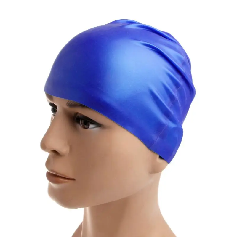 Bonnet bain en Silicone, imperméable, élastique, léger, confortable, pour cheveux longs courts