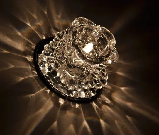 New Modern Crystal 3W LED Ceiling Light Fixture  led indoor light  led ceiling white light 0248