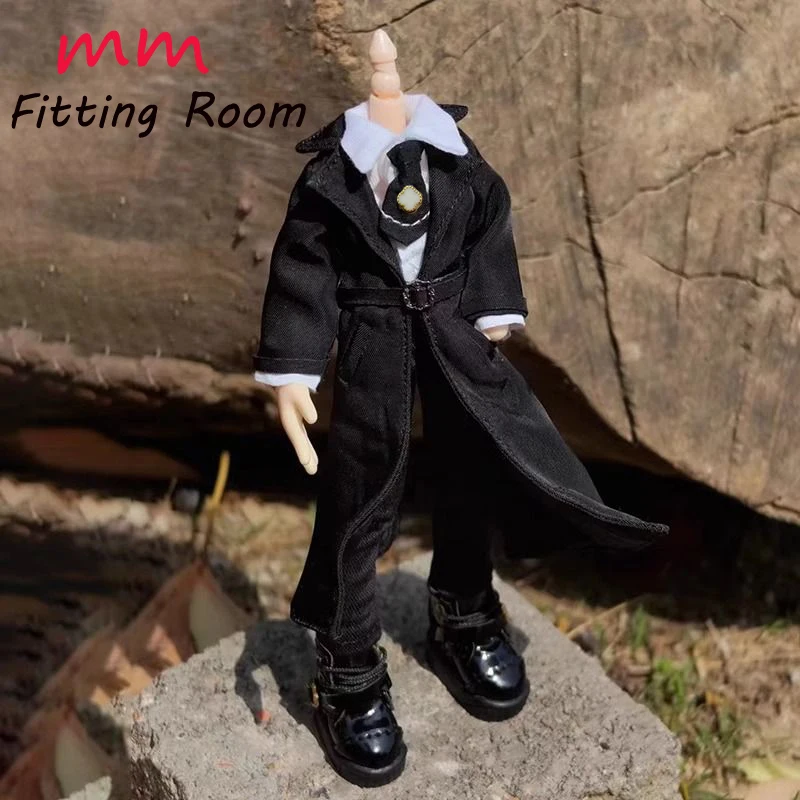 

1/12 scale female dolls clothes shirt long trench coat fit 6'' action figure