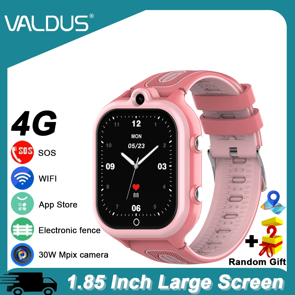VALDUS 2025 Neue DF91 Kinder Smartwatch 8 GB Speicher WIFI GPS Positionierung SOS SIM Karte 30 W Kamera App Shop Video Anruf Kinder Uhr