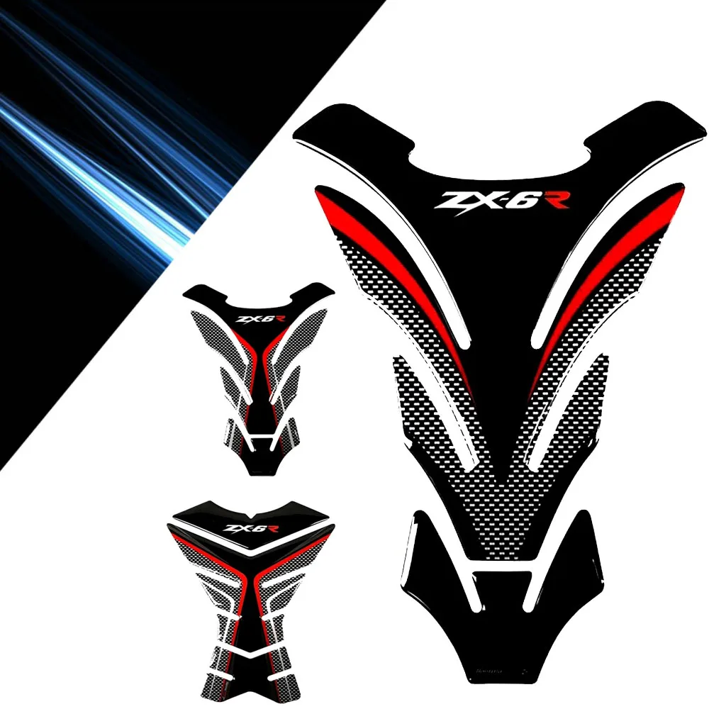 For Kawasaki Ninja ZX-6R ZX6R ZX 6R 636 Stickers Protector Stickers Tank Pad Gas Knee  Motorcycle Decal Fairing