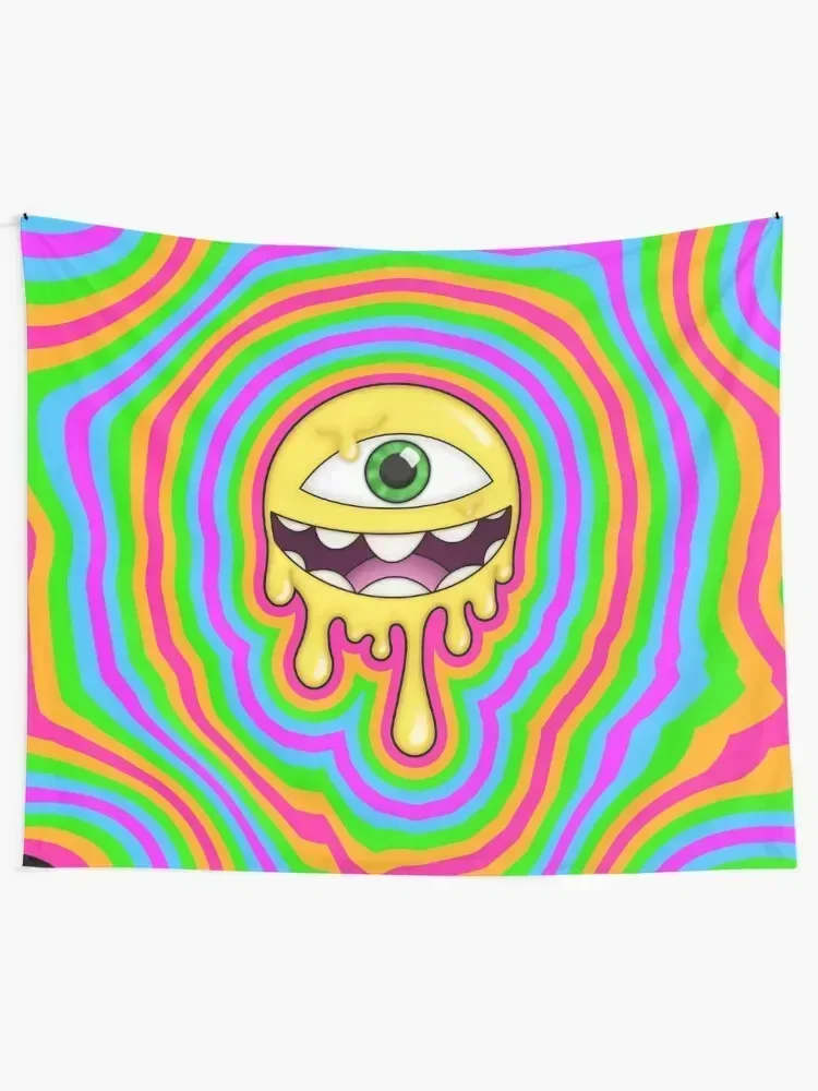 Drippy Round Cyclops Tapestry Home Decor Accessories Room Decor For Girls Tapestry