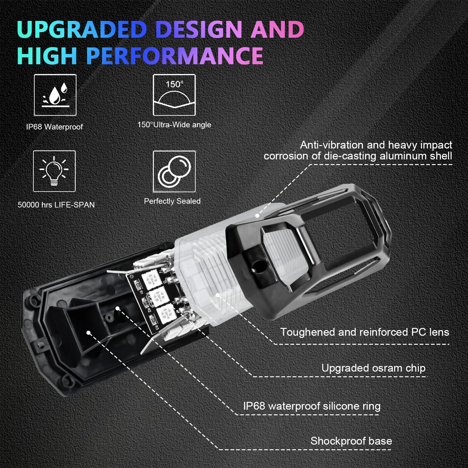 New LED Car LED Chassis Strip PCB Flexible LED for APP Symphony Ambient Light 4x4 Off-road Ambient Lighting 4/6/8 in 1