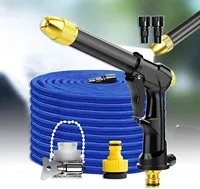 High Quality Flexible Expandable Garden Hose High Pressure Nozzle Spraye Washer Gun Car Wash Hose