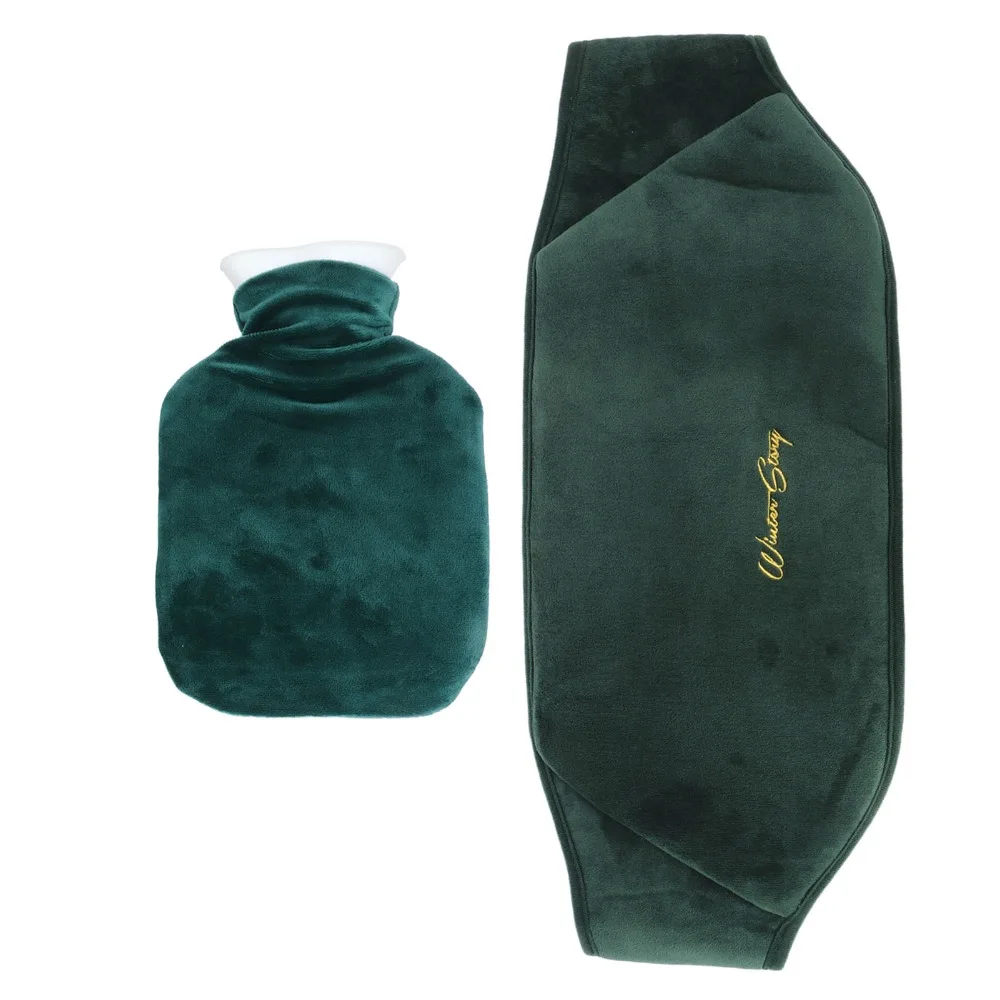 1000ml Capacity Hot Water Bag Double Hand Insert with Waistband Hot Water Bottle Free Adjustment Comfortable Cute Hot Water Bag