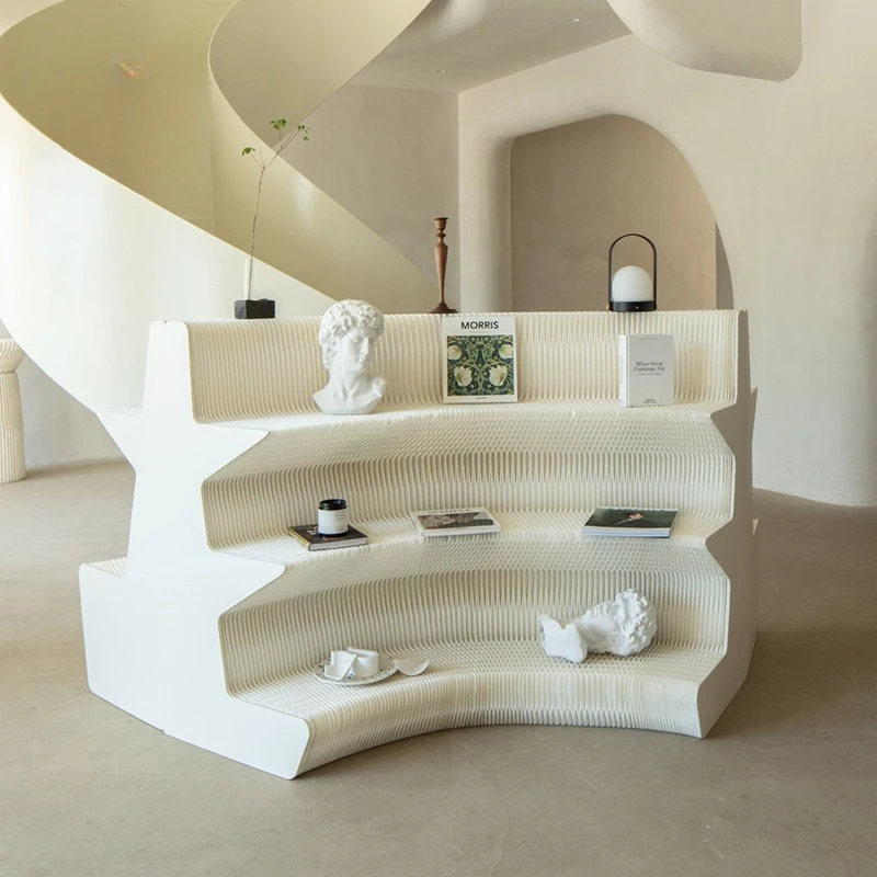 

Special-shaped ladder display stand Long strip display stand Double-sided combination skin care product ornament figure display