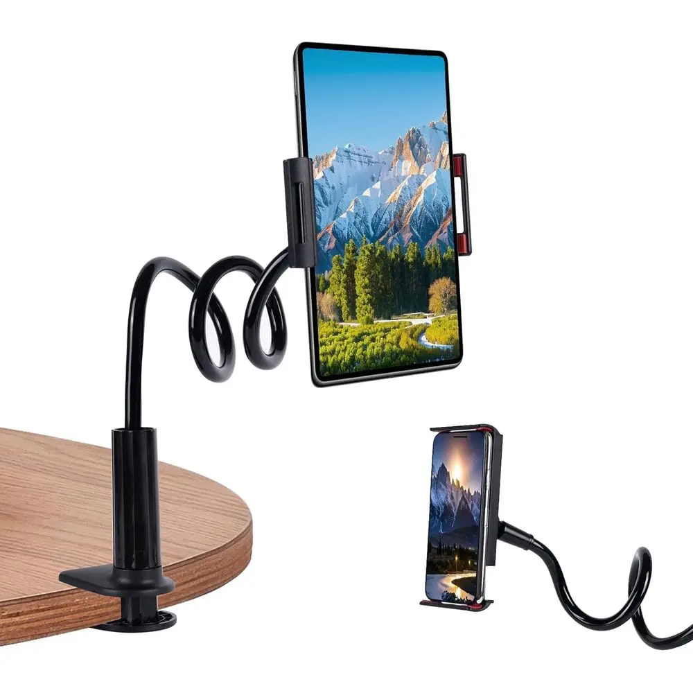 

Lazy Bracket Goosek Tablet Holder or Bed, 360 lexible Long Arm Adjustable Tablets Stand Clamp or Desk Pe Mount, Compatible with