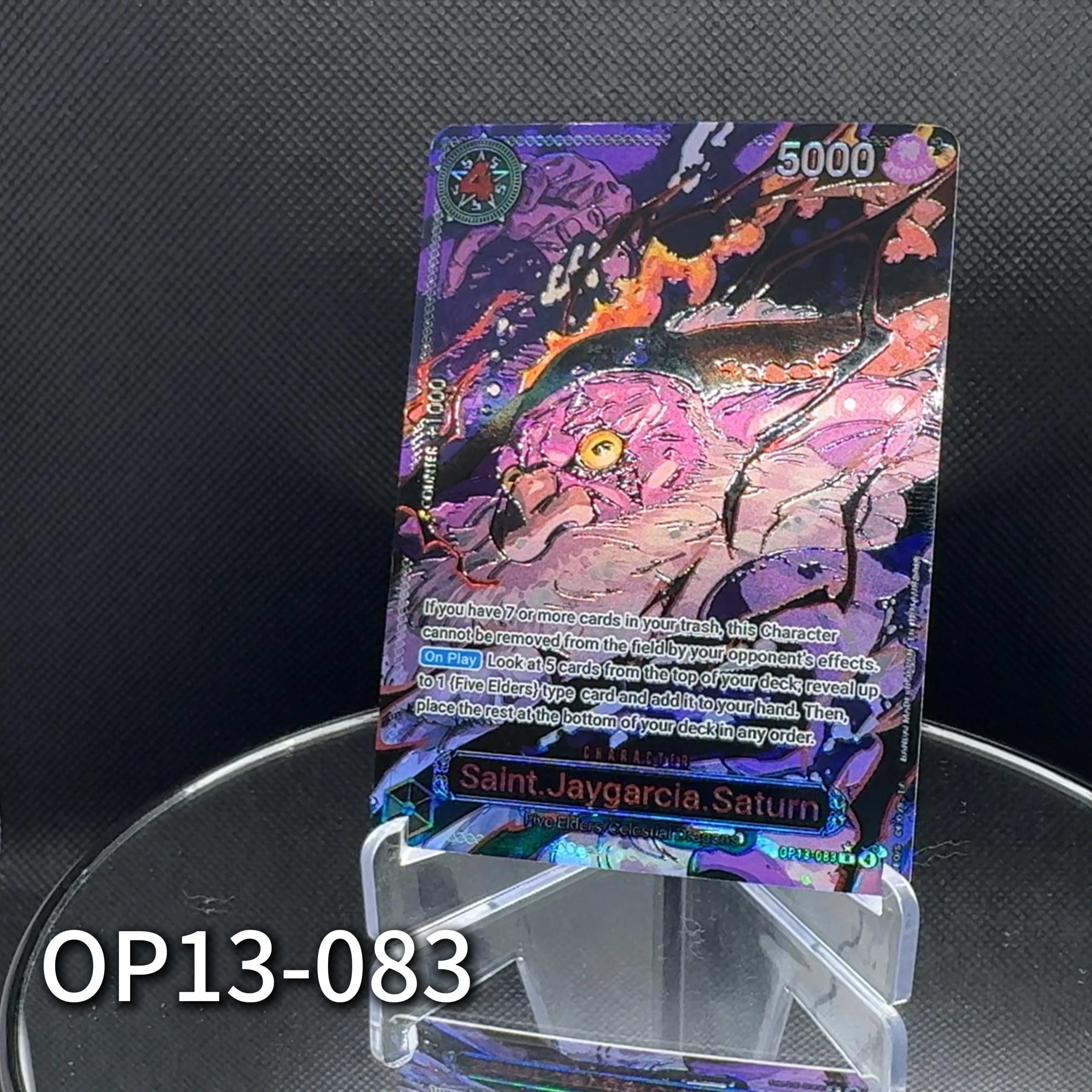 One Piece TCG 5-Saint Nusjuro Saturn Card Foil