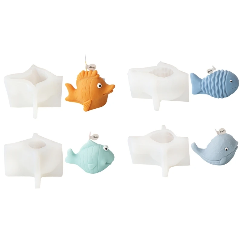 

MXME Playful Marine Creature Shaped Molds Decorative Silicone Mould Ocean Animals Themed Gypsum Molds Decoration