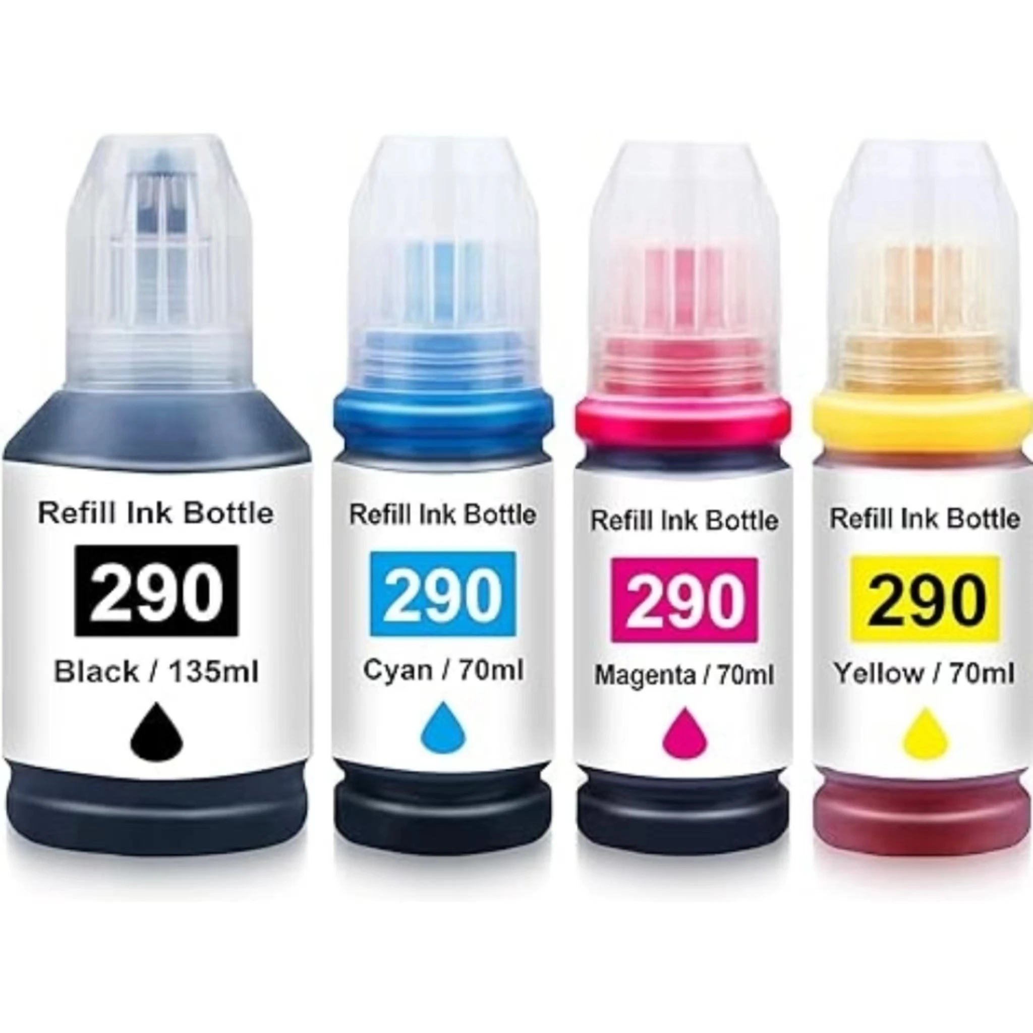 

290 Ink Bottle Pigment Replacement for Canon GI-290 Ink Refill Compatible with Canon G1200 G2200 G3200 G4200 G4210 Printers